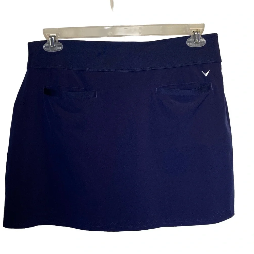 Callaway women's Large Navy blue Golf skort stretchy lightweight back pockets